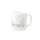 癒しと幸せの占い師・ちぃのお店の幸せの花畑 Mug :right side of the handle