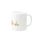 pippi_yoのきしゃぽっぽ Mug :right side of the handle