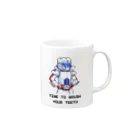 口腔戦士デンタマンの8bit Mug :right side of the handle