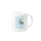 °+nono+°のフラミンゴの夢グッズ Mug :right side of the handle