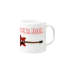 電気鉛筆工房のRock'n Roll Mug :right side of the handle