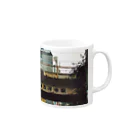 チリチリの中央線吉祥寺駅 Mug :right side of the handle