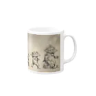 Nomutaのマタンゴ進化図B Mug :right side of the handle