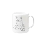 春風工房の秋田犬の小梅さん Mug :right side of the handle