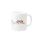 NPO法人子育て応援隊 ココネットあおもり　応援グッズのココネットあおもりファミリー Mug :right side of the handle