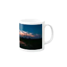 otakeの写真店の夕焼けの田んぼ Mug :right side of the handle