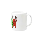 もろりZのシルクハット5連もろりねこ Mug :right side of the handle