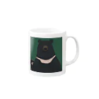 ダラン爺のラクガキクロクマ Mug :right side of the handle