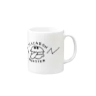 Famille de baleines(ファミールデバレーヌ)のマカロンモンスター Mug :right side of the handle