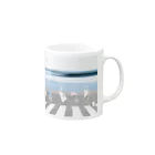 Blue Ocean Artのスウェル Mug :right side of the handle