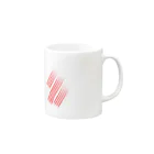 mamamarの赤斜線 Mug :right side of the handle