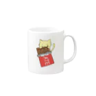 ねこのしっぽのチョコレート Mug :right side of the handle