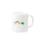 JudeHelix（☠ユダヘリックス☣）の病んでるうさぎちゃんのニンジン🥕マグ Mug :right side of the handle