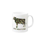 gemgemshopのカウ・モー・フラージュ Mug :right side of the handle