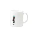 にょろうねのみやるひと Mug :right side of the handle