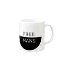 freemansのふりーまんず Mug :right side of the handle