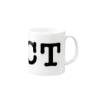 SHOP W　SUZURI店のI ♥ Cha Tora　マグカップ Mug :right side of the handle