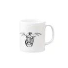COWCOW工房🐄のあくび。猫ver. Mug :right side of the handle