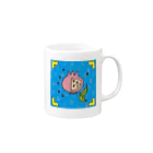 ❤#NuCw/kabotya❤の三柑正方形 Mug :right side of the handle