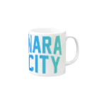 JIMOTOE Wear Local Japanの奈良市 NARA CITY Mug :right side of the handle