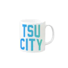 JIMOTOE Wear Local Japanの津市 TSU CITY Mug :right side of the handle