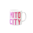 JIMOTO Wear Local Japanの水戸市 MITO CITY マグカップの取っ手の右面