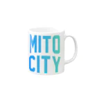 JIMOTO Wear Local Japanの水戸市 MITO CITY マグカップの取っ手の右面