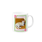 ☆あゆ ころ たろの☆ ハッピーライフのねこ　ルル Mug :right side of the handle