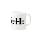 DASHのD.A.S.H.ロゴ① Mug :right side of the handle