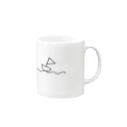 はちはちのヨット Mug :right side of the handle