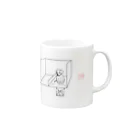 otonakokugoのオペラント条件づけ_第一統制群_国語セミナーロゴ付き Mug :right side of the handle