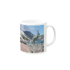 デザイナーショップfreedoor withトーマの神津島グッズ Mug :right side of the handle