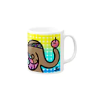 ショップ あすこなのリンゴとゾウ Mug :right side of the handle