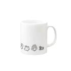 おえかきひろばのへんないきもの Mug :right side of the handle