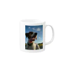 kyuの稲と犬 Mug :right side of the handle