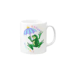 MilCraftのCROWNANIMALSーカエルー Mug :right side of the handle