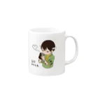 和無田のMilk love Mug :right side of the handle