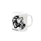 MilCraftのTHE KING ROARED Mug :right side of the handle