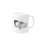 PygmyCat　suzuri店の仏にゃん Mug :right side of the handle