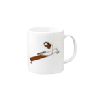 流れ遊びのNO COFFEE NO RESEARCH Mug :right side of the handle