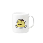 白いくつのいやいやぷりん Mug :right side of the handle