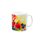 poppy22のはじけるベリーBerryz Mug :right side of the handle