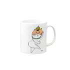 Claraのおみせのびっくりねこちゃん Mug :right side of the handle