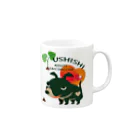 イラスト MONYAAT のCT68 愛してガイコッチャ Mug :right side of the handle