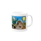 雑種犬まるちゃん＋＋のまるちゃんのあいてむ　オールスターズ Mug :right side of the handle