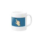 Animal_baseの爪毛 Mug :right side of the handle