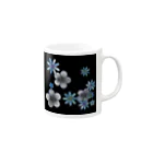 CLOVER-SHOKOの花＊モノクロ♪ Mug :right side of the handle