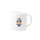 ドット絵ショップのバケツボーイ Mug :right side of the handle