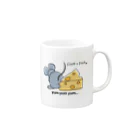 FOUR＋FOURのネズミくん Mug :right side of the handle