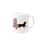 吉岡ゆうこ　オンラインショップのBearBaby&Cat Mug :right side of the handle